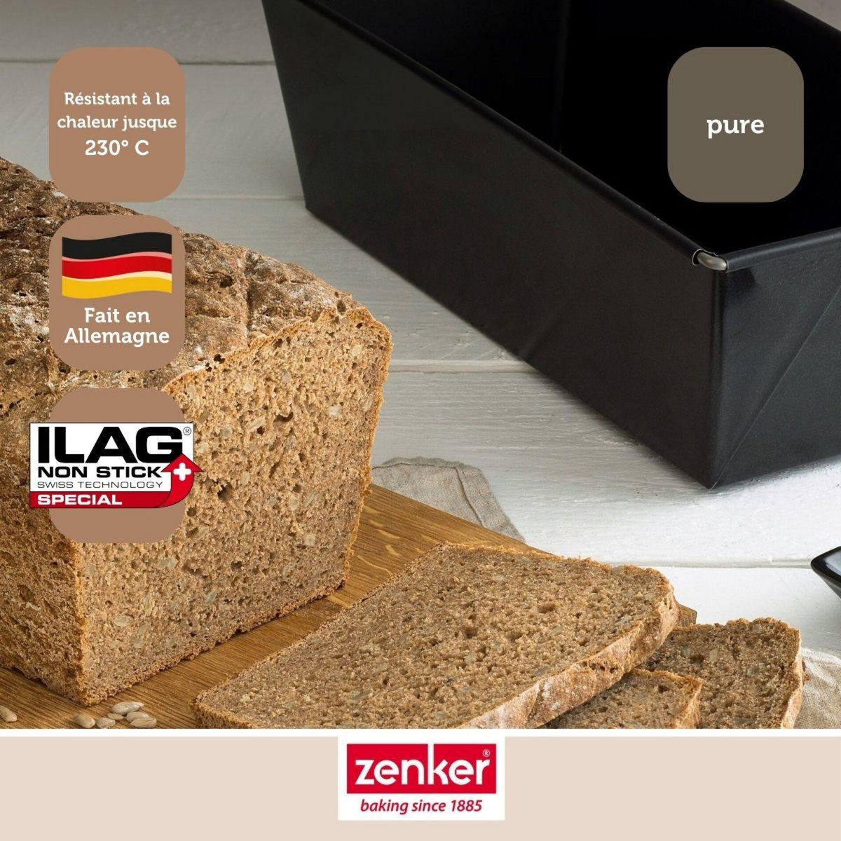 ZENKER Moule à cake 25 cm Zenker Pure