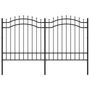 Voir la diapositive 2 : VIDAXL Cloture de jardin avec sommet de lance Noir 165 cm