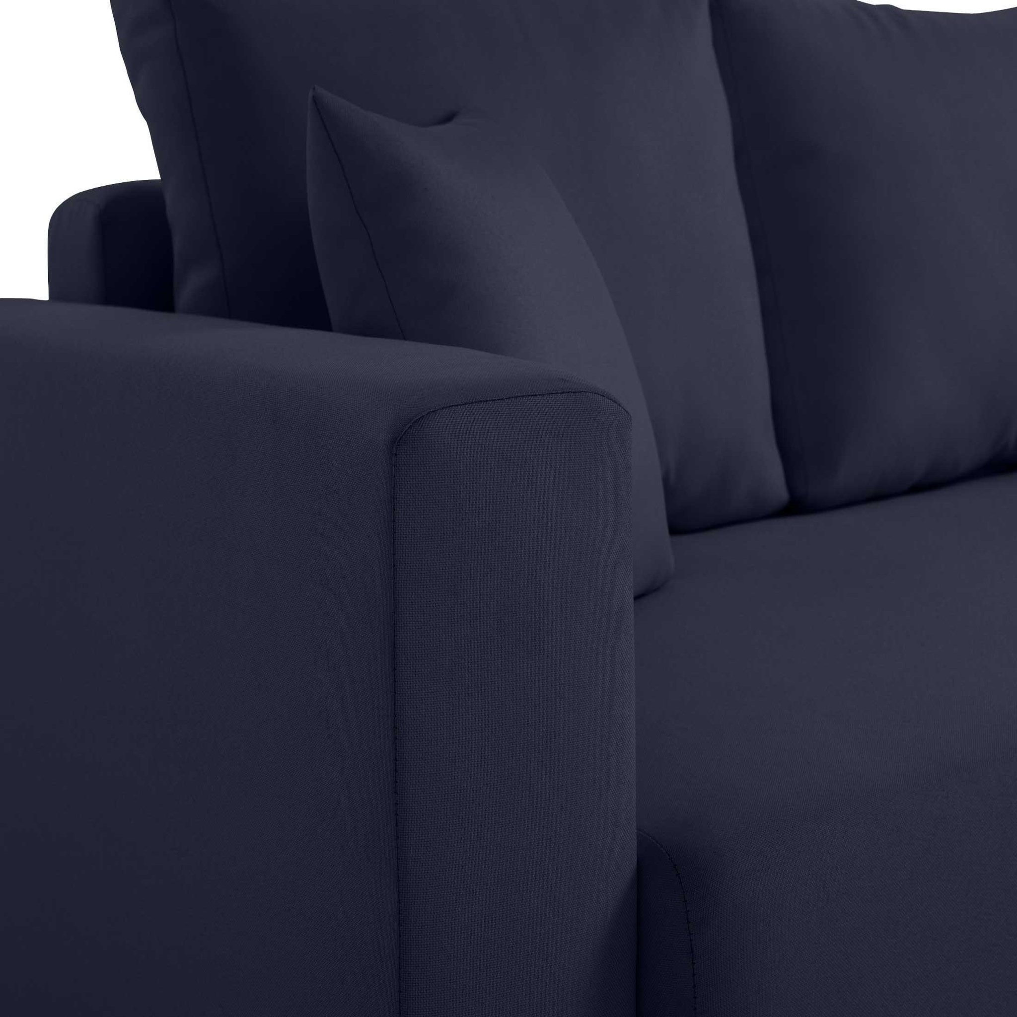 Voir la diapositive 4 : BEST MOBILIER Regala - canapé 3 places - convertible avec coffre - en tissu