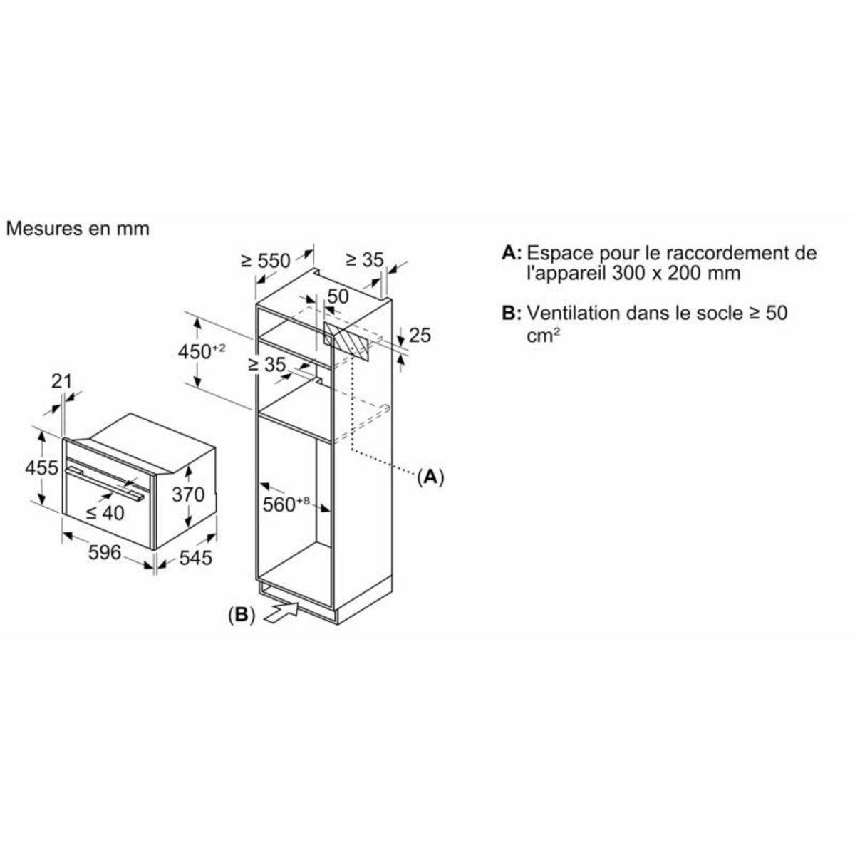 Neff Micro-ondes gril encastrable 36l 1900w inox - C24GR3XN1