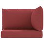 Voir la diapositive 4 : VIDAXL Coussins de palette lot de 3 rouge bordeaux tissu oxford