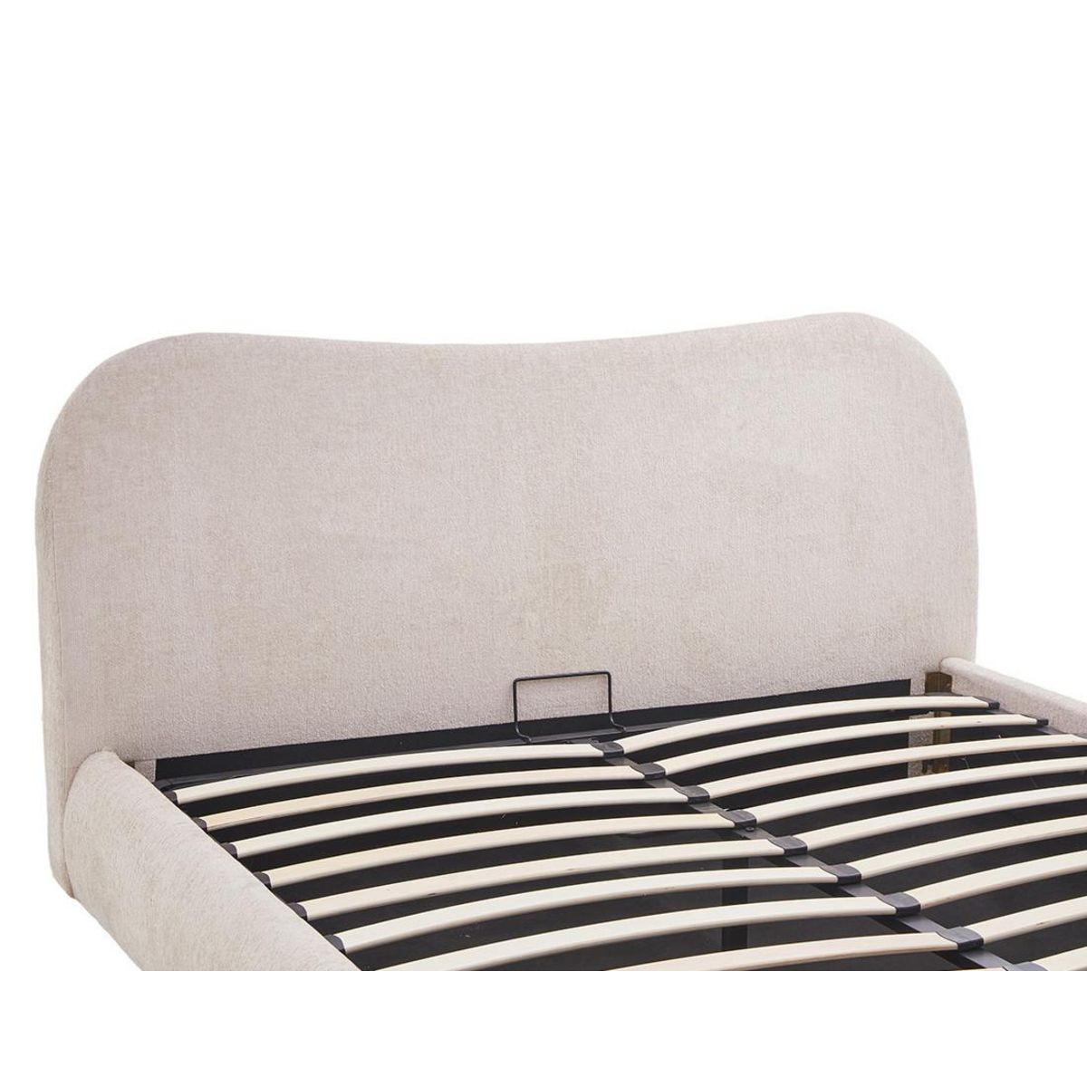 BEST MOBILIER Hugo - lit coffre - 160x200 cm - en velours texturé