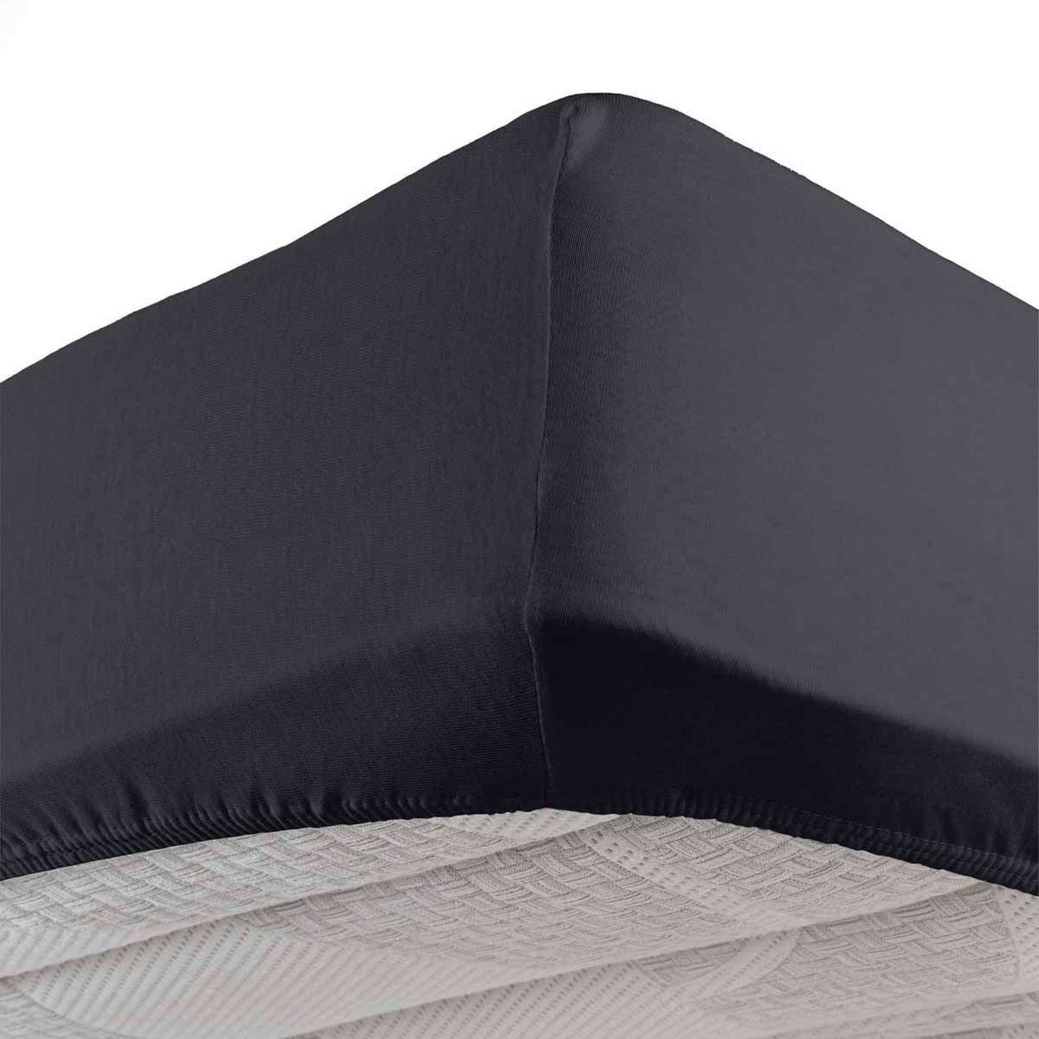 Douceur d'Intérieur Drap housse  jersy  90x190cm charbon