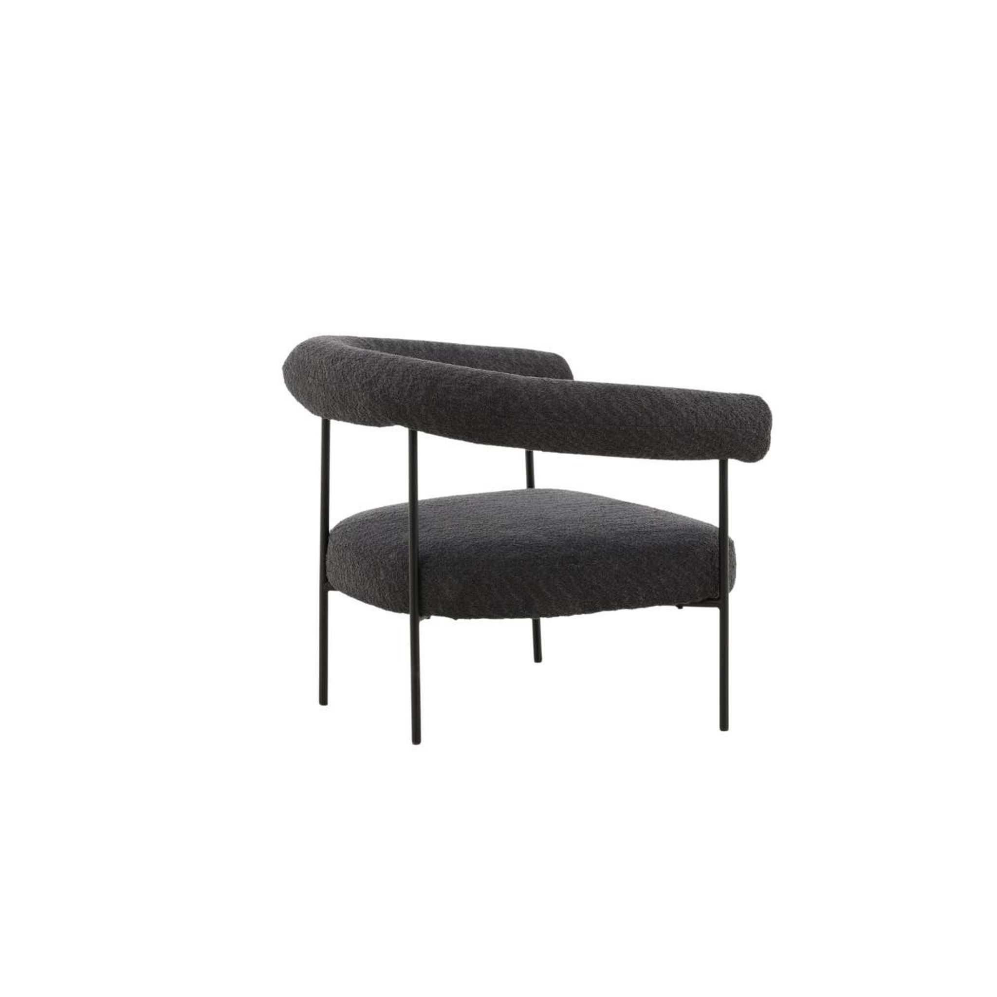 Voir la diapositive 4 : Paris Prix Fauteuil arrondi  hokasen x josefin  88cm gris foncé
