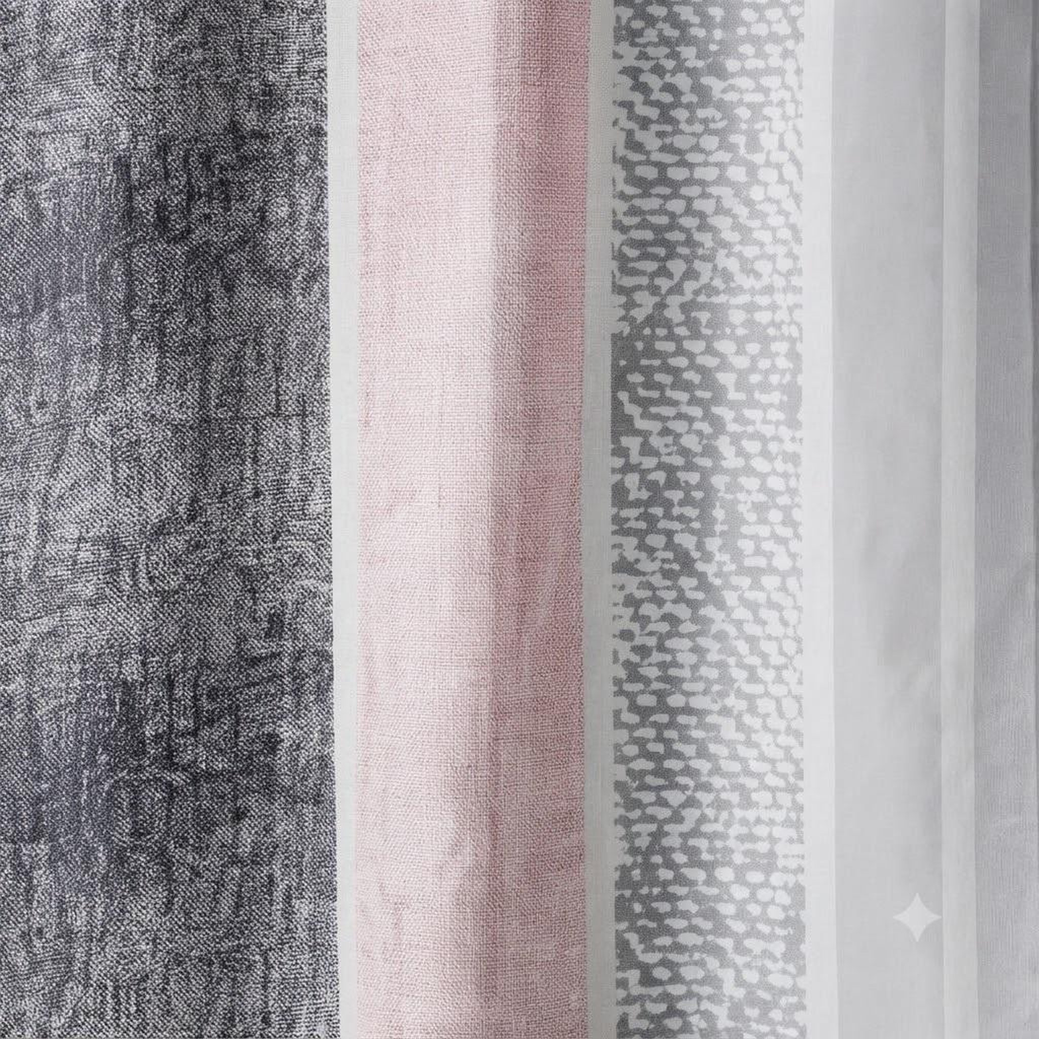 Voir la diapositive 3 : Eden Rideau a oeillets 140 x 240 cm textilio rose