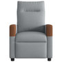 Voir la diapositive 3 : VIDAXL Fauteuil de massage inclinable Gris clair Tissu
