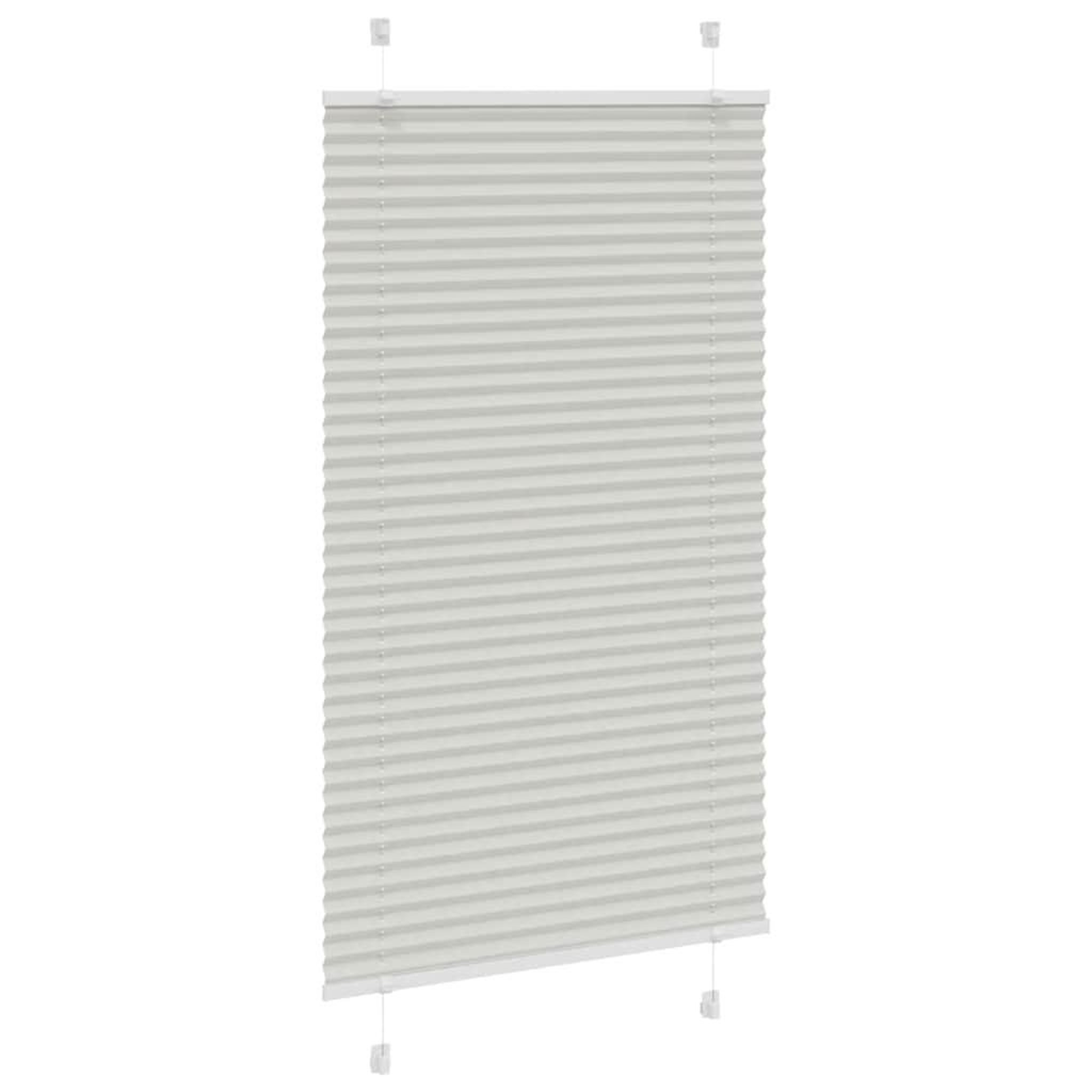 Voir la diapositive 3 : VIDAXL Store plisse gris clair 80x100 cm largeur du tissu 79,4 cm