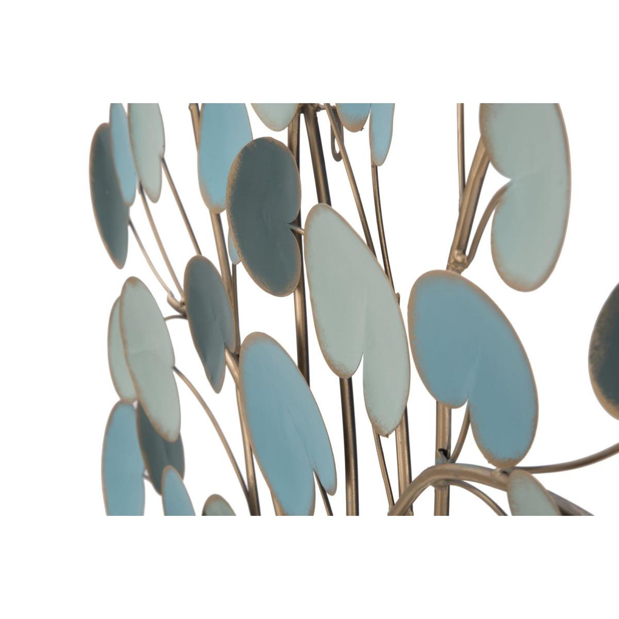 Voir la diapositive 6 : Paris Prix Décoration murale en métal  pommier  90cm bleu