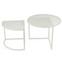 Voir la diapositive 2 : Paris Prix Lot de 2 Tables d'Appoint de Jardin  Celie  60cm Blanc