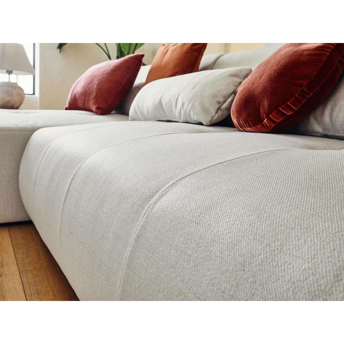 LISA DESIGN Onyx - canapé modulable d'angle réversible 4 places - en tissu