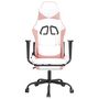 Voir la diapositive 3 : VIDAXL Chaise de jeu avec repose-pied Blanc et rose Similicuir