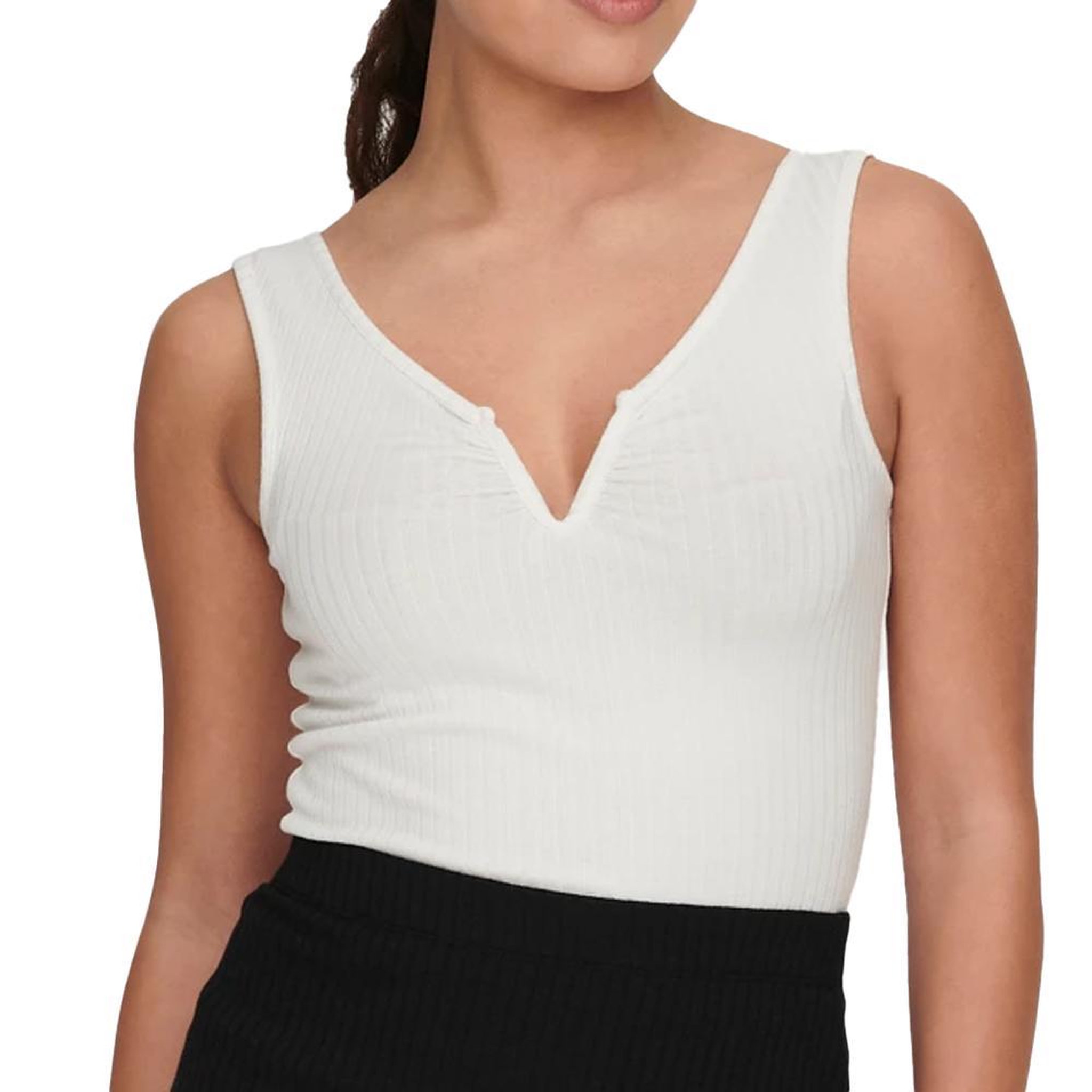JACQUELINE DE YONG Débardeur Blanc Femme JDY Fransiska. Coloris disponibles : Beige