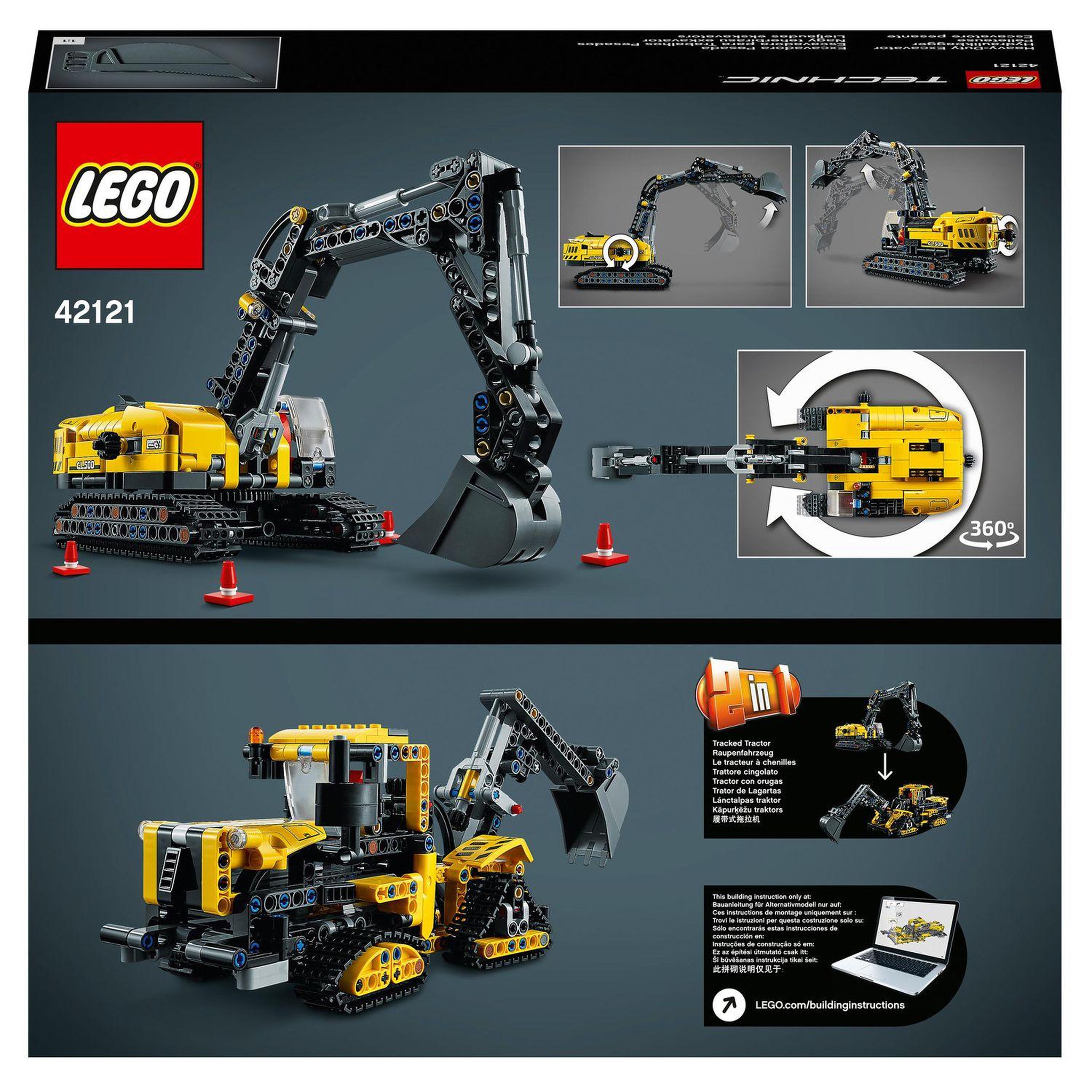 Voir la diapositive 8 : LEGO Technic 42121 - Pelleteuse Tracteur