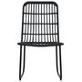Voir la diapositive 5 : VIDAXL Ensemble de bistro 3 pcs Resine tressee Noir