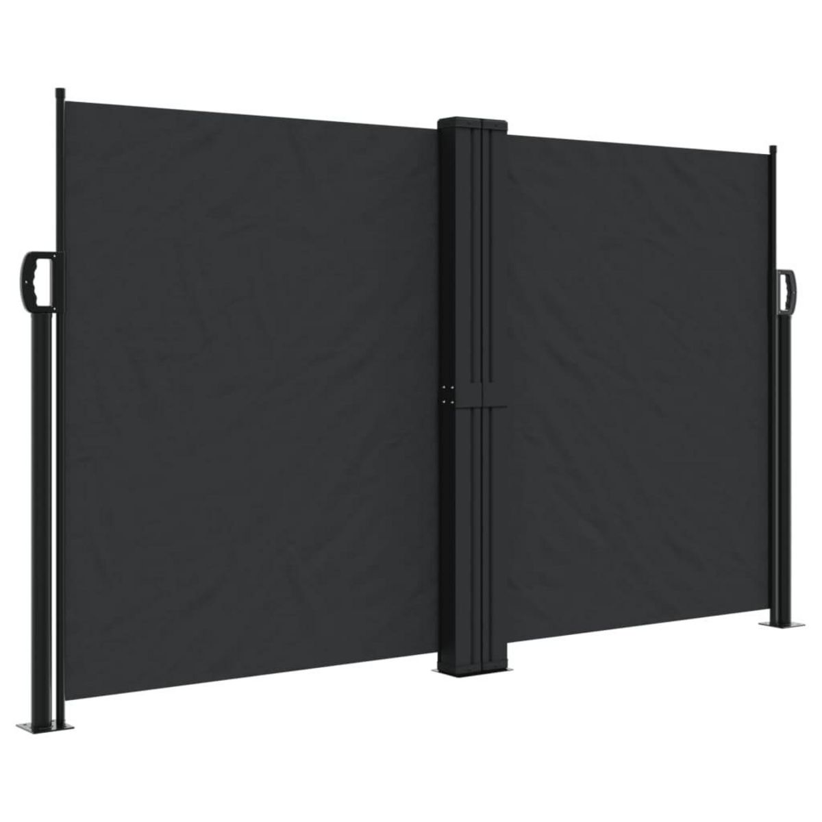 VIDAXL Auvent lateral retractable noir 140x600 cm