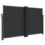 Voir la diapositive 2 : VIDAXL Auvent lateral retractable noir 140x600 cm