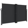 Voir la diapositive 2 : VIDAXL Auvent lateral retractable noir 140x600 cm