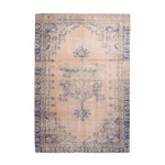 Paris Prix Tapis Rétro Imprimé Antique  Vintage  Bleu. Coloris disponibles : Bleu