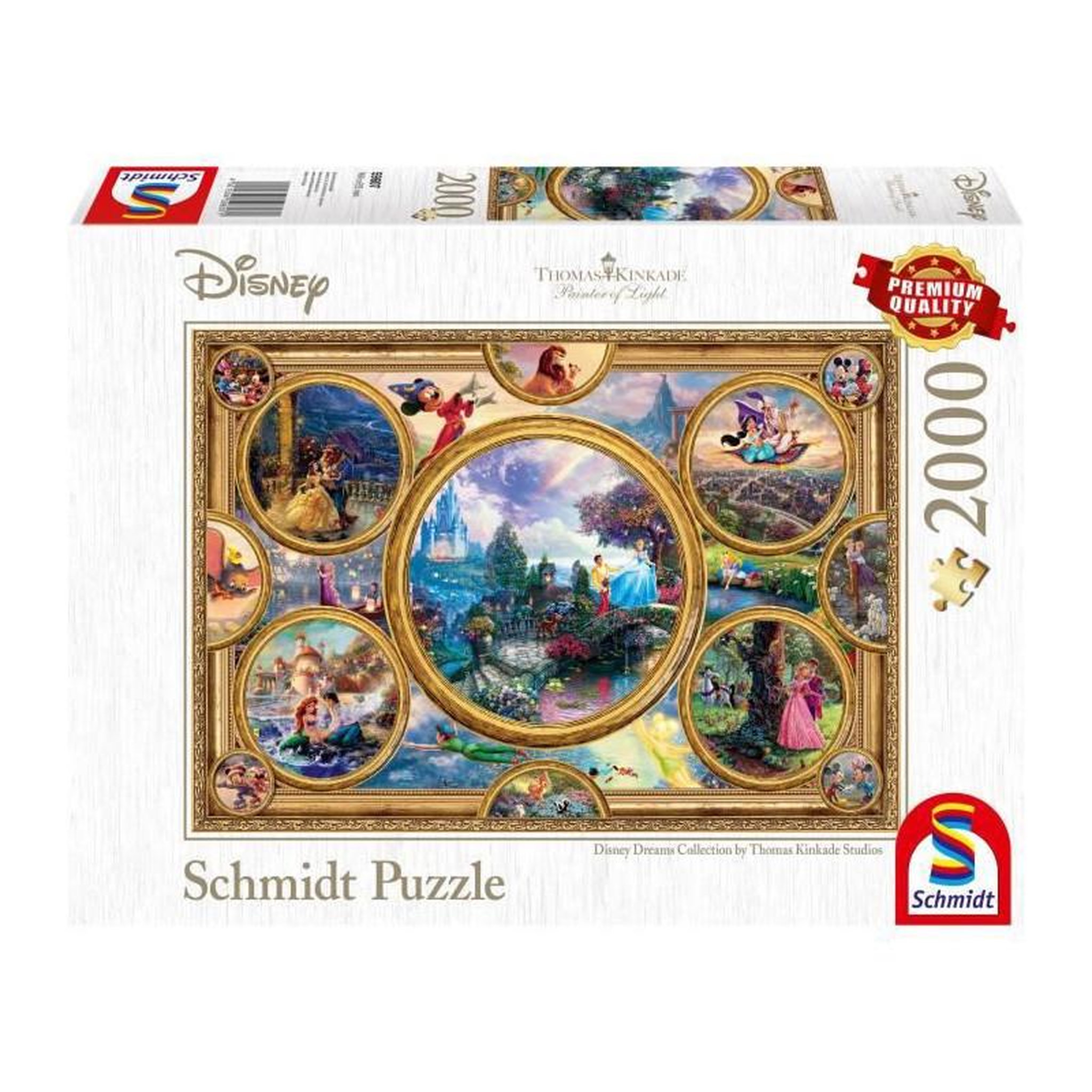 Schmidt Spiele Puzzle 2000 pièces Disney Dreams Collection – Puzzle adulte collection – Haute qualité