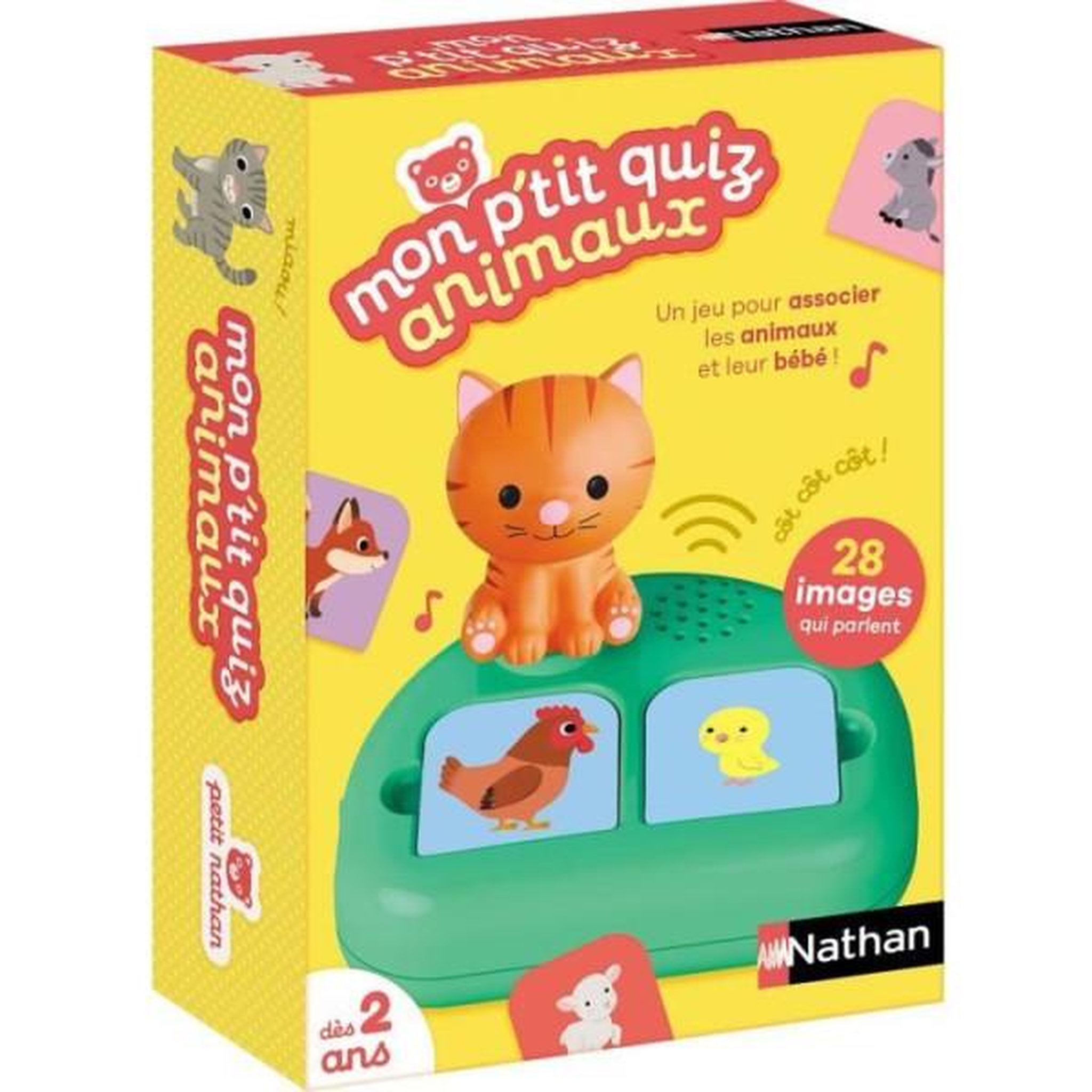 Nathan Mon p'tit quiz animaux - jeu éducatif - nathan - des 3 ans