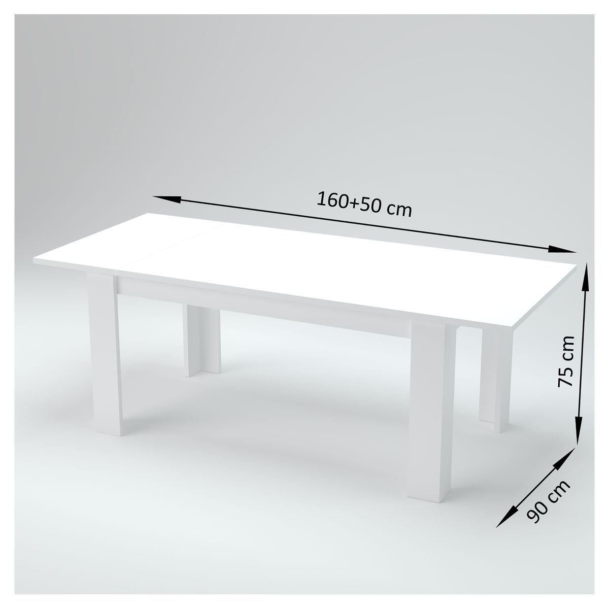 Table de séjour salle à manger extensible L160-210cm OSTUNI