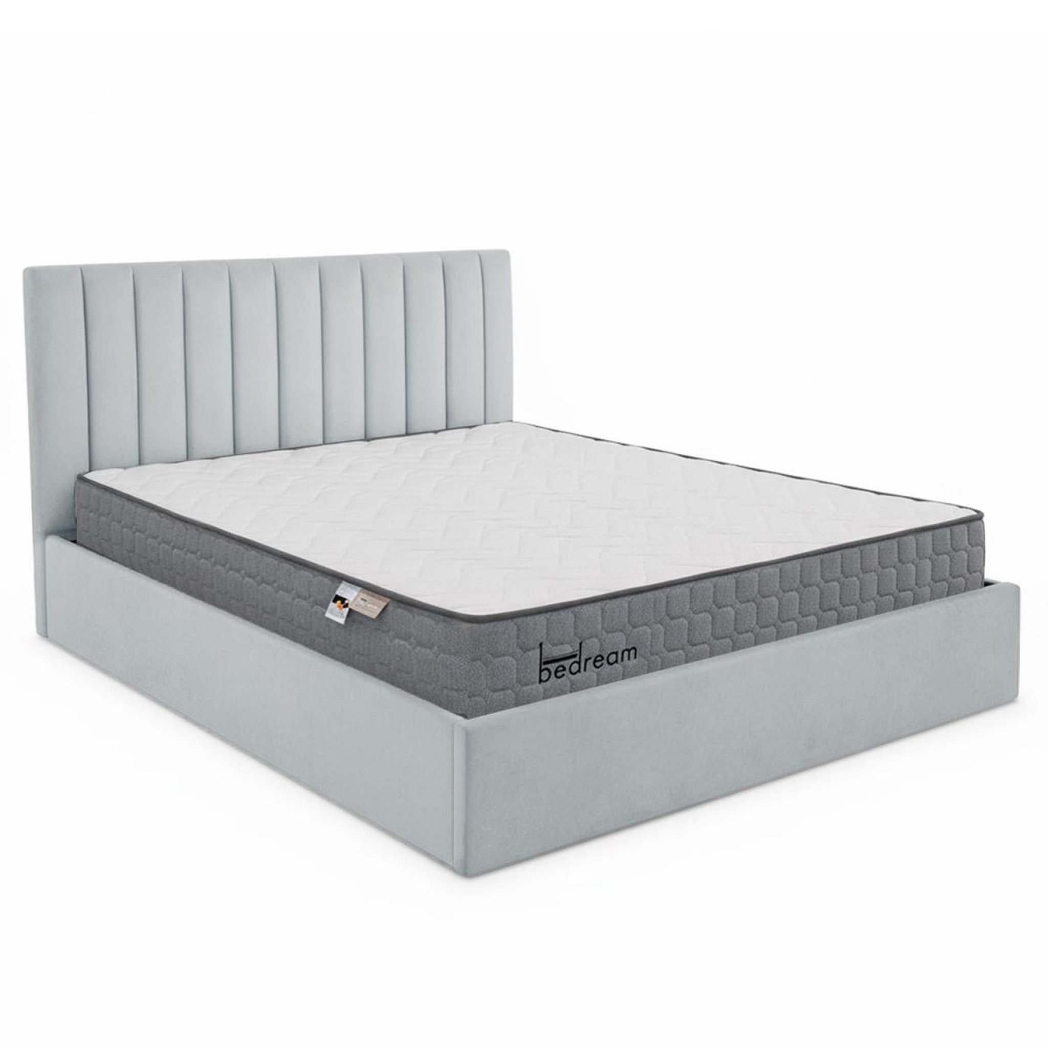 Paris Prix Pack lit coffre & matelas  dream & goodream  180x200cm argent