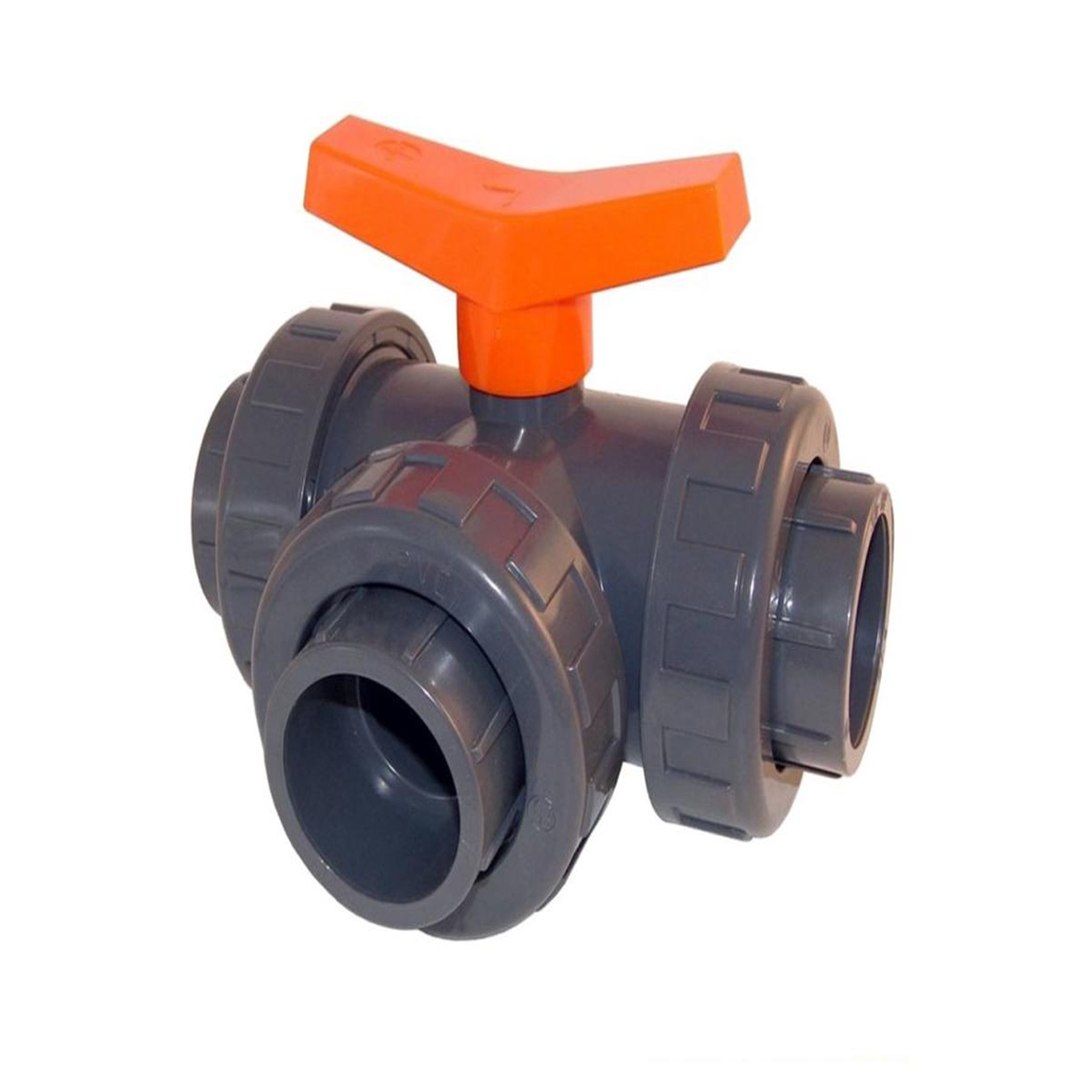 JARDIDECO Vanne 3 voies pvc pression en t ø 63 mm - fitt