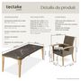 Voir la diapositive 6 : tectake Ensemble table en rotin avec 8 chaises avec cadre robuste marron naturel