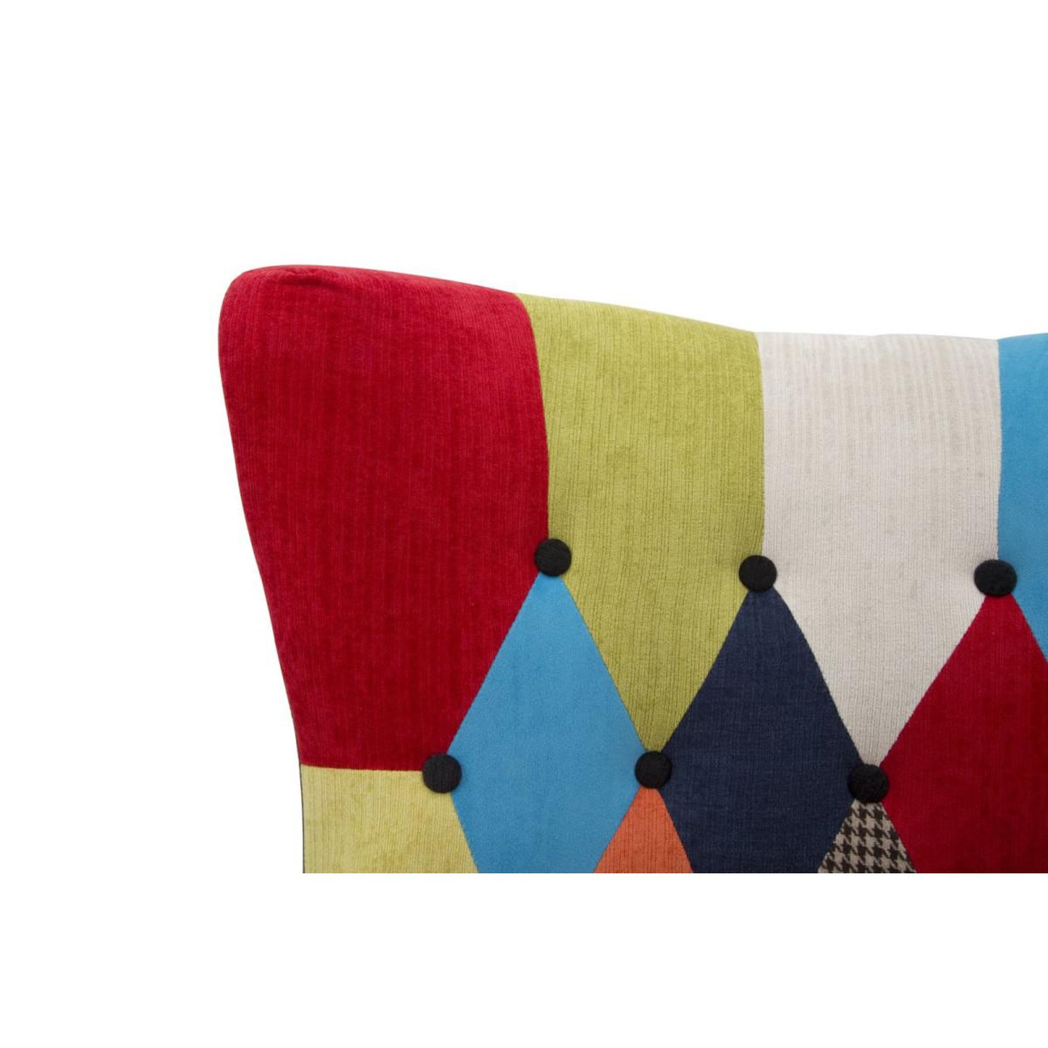 Voir la diapositive 5 : Paris Prix Fauteuil Design Patchwork  Impérial  106cm Multicolore