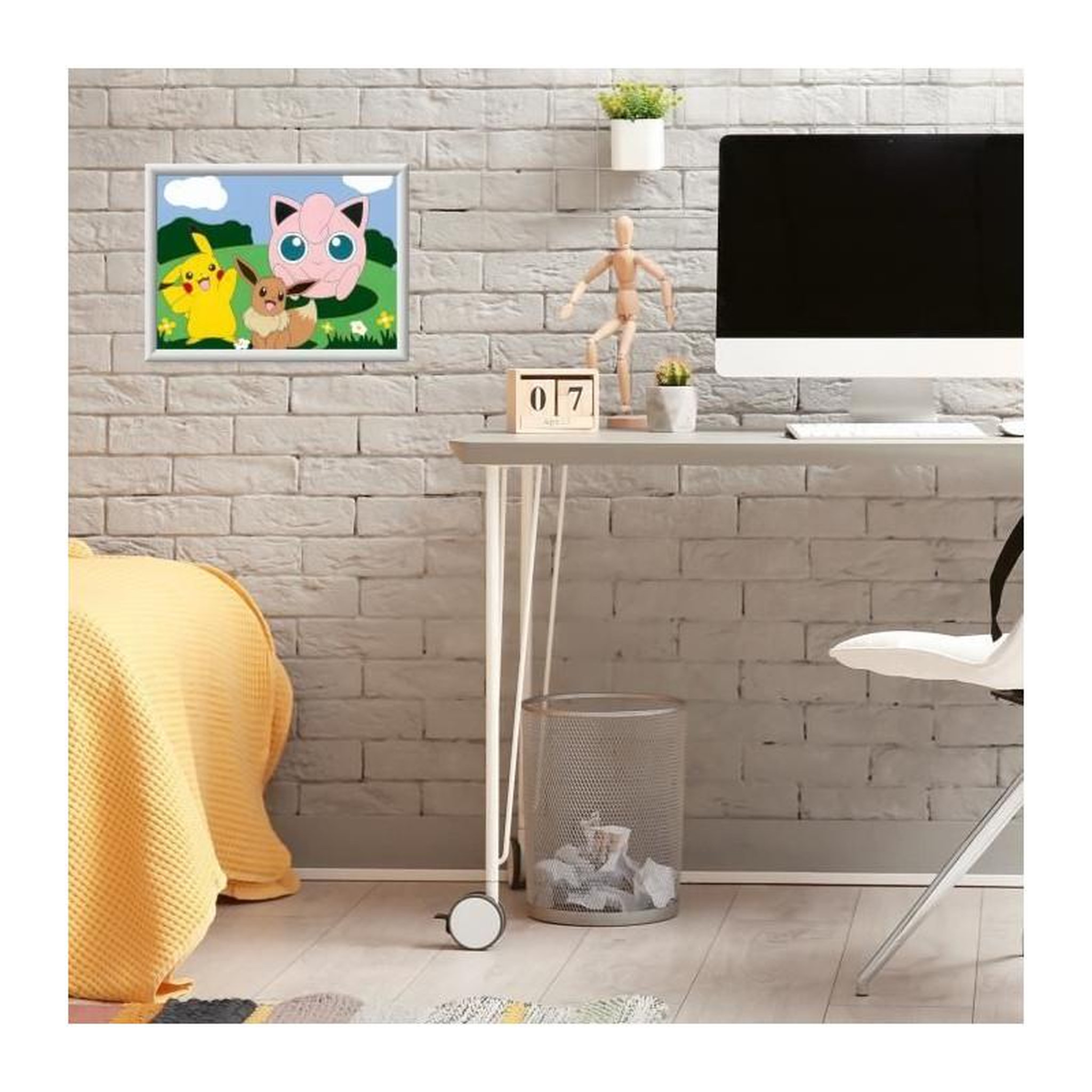 Voir la diapositive 4 : RAVENSBURGER CreArt Kids 18x24cm Pokemon, Kit de peinture par numéros Numéro d'Art, Des 7 ans, 25839, Ravensburger