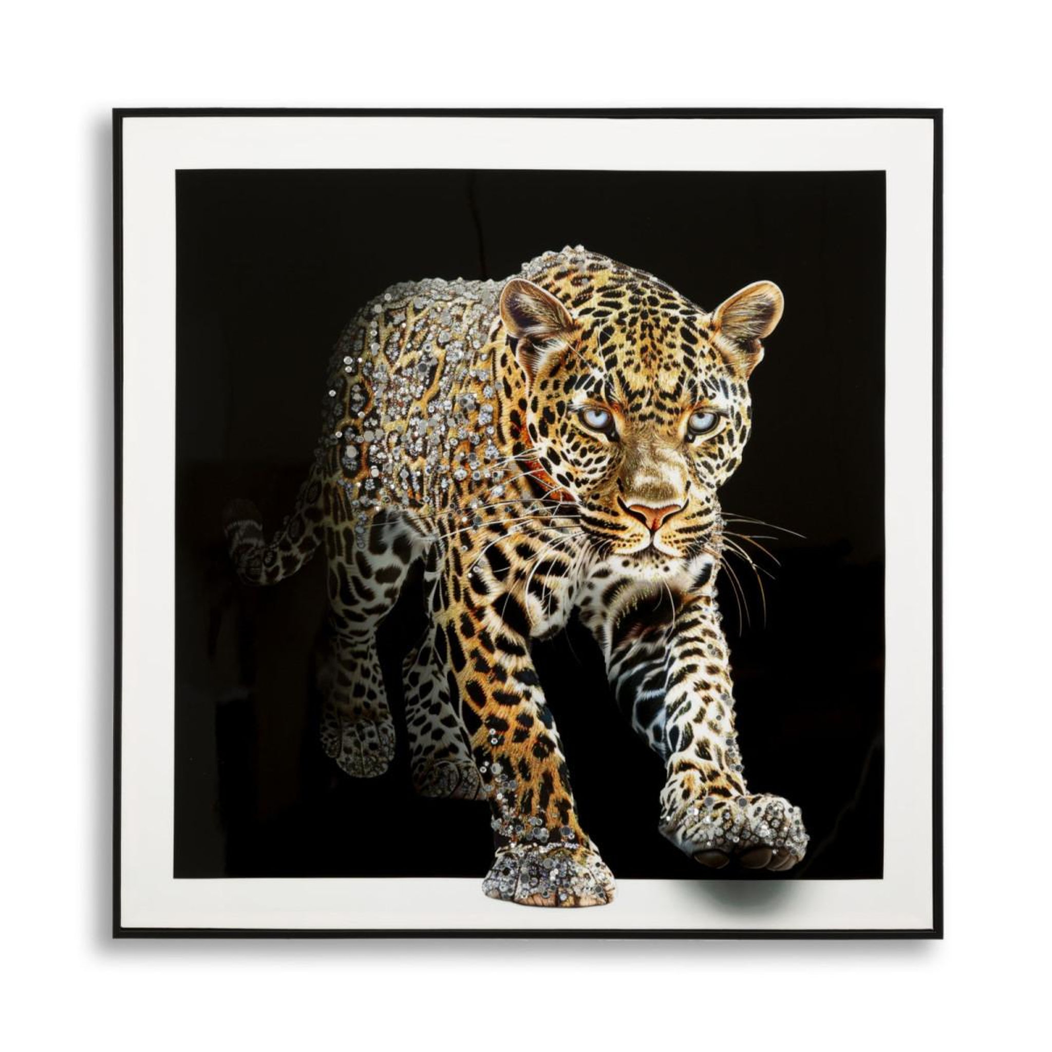 Paris Prix Tableau peinture  jaguar ii  82x82cm multicolore
