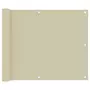 VIDAXL Ecran de balcon Creme 75x500 cm Tissu Oxford