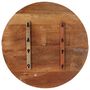Voir la diapositive 4 : VIDAXL Dessus de table rond 70 cm 25-27 mm Bois de recuperation solide