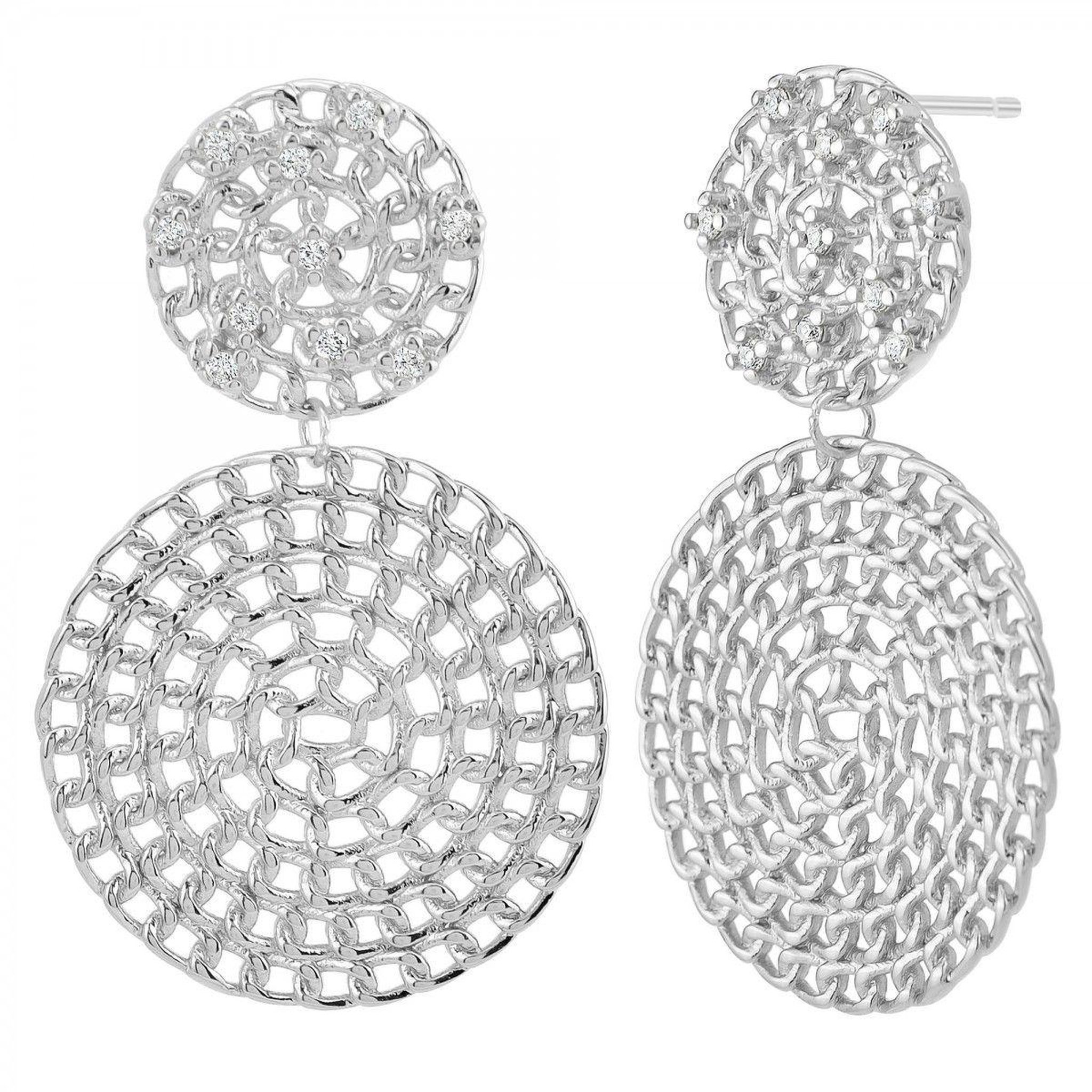 SC CRYSTAL Boucles d'oreilles par SC Crystal ornées de Zirconium