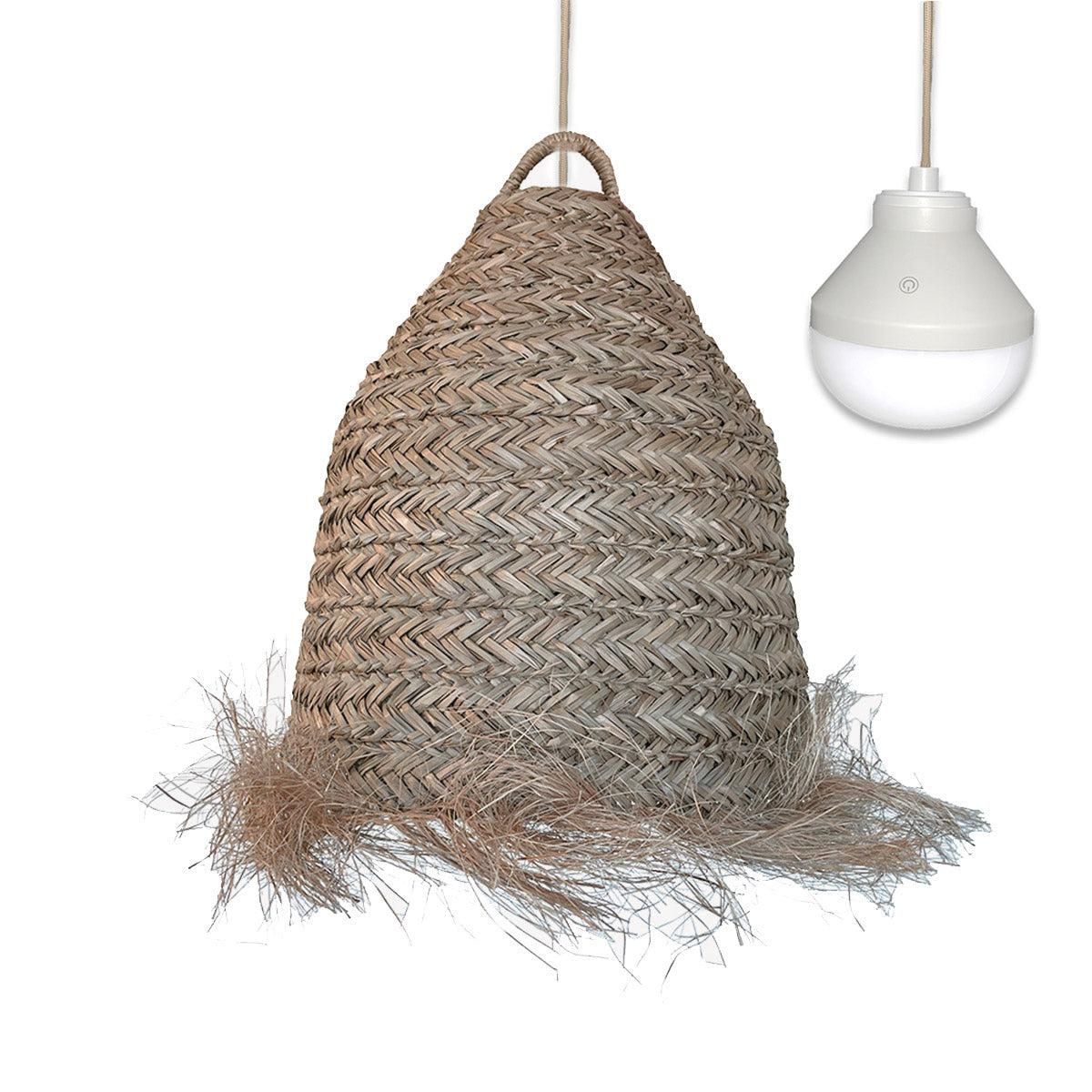 Lumisky Suspension nomade ANAFI Beige Jonc de mer H47CM