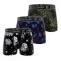 Voir la diapositive 1 : PIERRE CARDIN Lot de 3 boxers homme Flowers