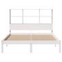 Voir la diapositive 4 : VIDAXL Lit bibliotheque sans matelas blanc 140x200 cm bois pin massif