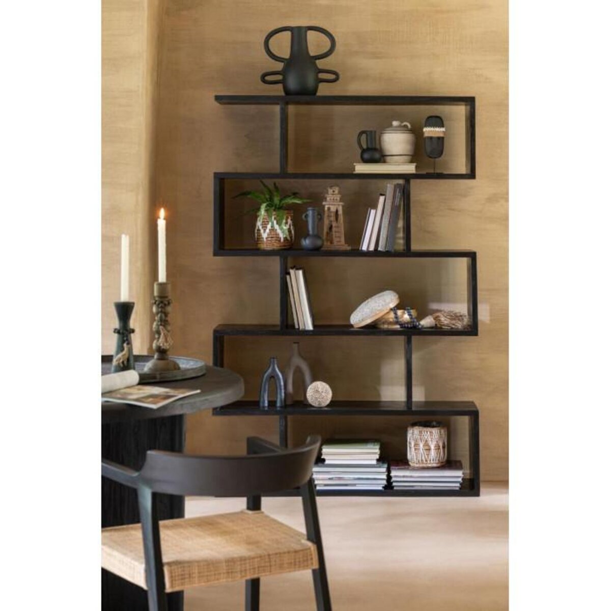 Paris Prix Vase Design 4 Poignées  Bali  36cm Noir