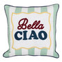 Voir la diapositive 1 : ATMOSPHERA Coussin Déco Imprimé  Della  40x40 Vert Céladon