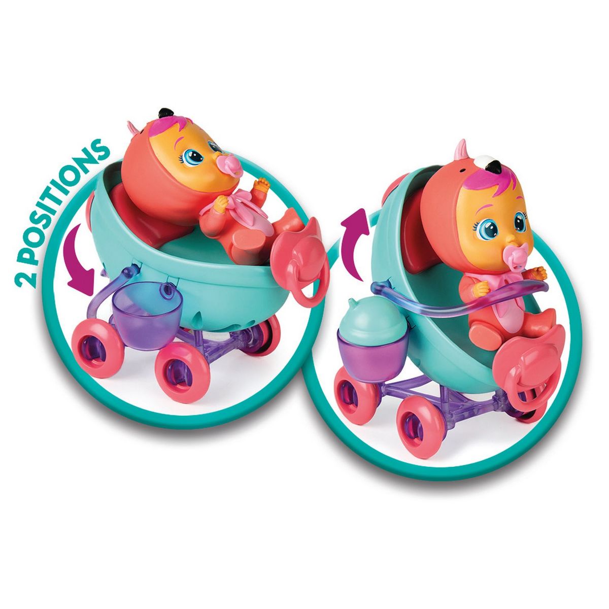IMC TOYS Cry Babies Magic Tears - La Poussette de Fancy