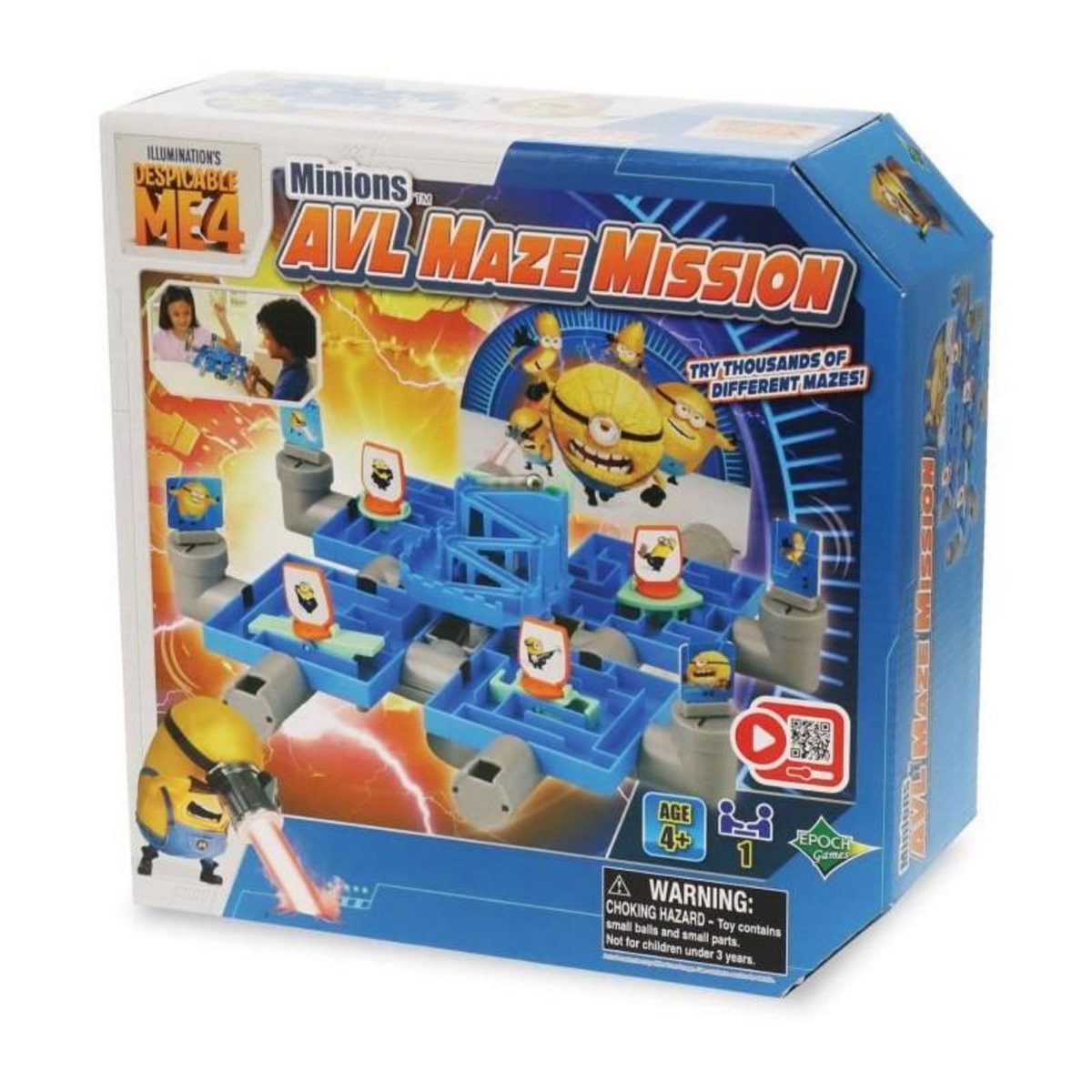 EPOCH Jeu de Labyrinthe - EPOCH GAMES - Minions AVL Maze Mission - Guider la Bille, 25 000 Combinaisons !