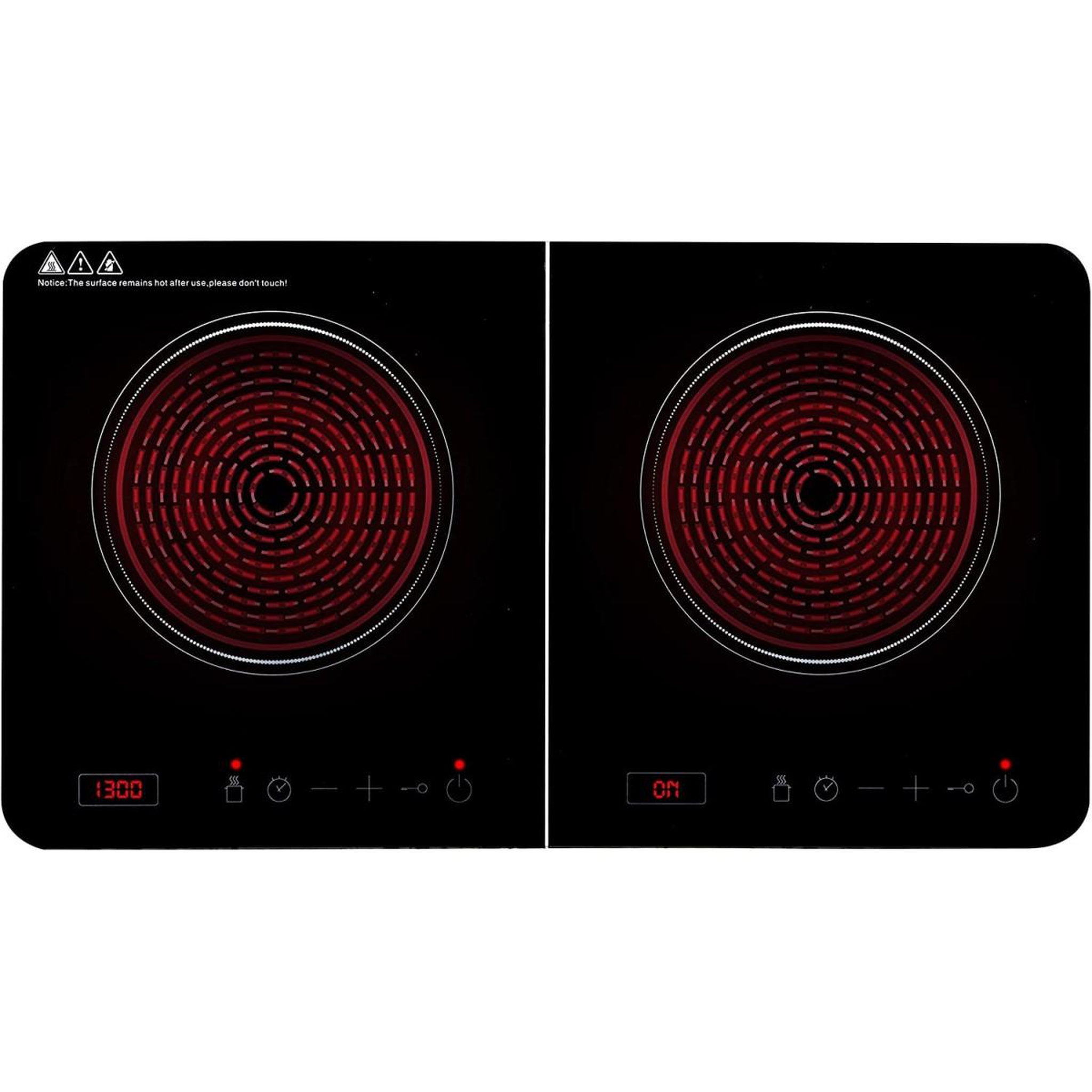 Voir la diapositive 4 : Alpina Plaque de cuisson Induction 3500W 2 feux Réchaud double Thermostat réglable 60 à 240°C ALPINA
