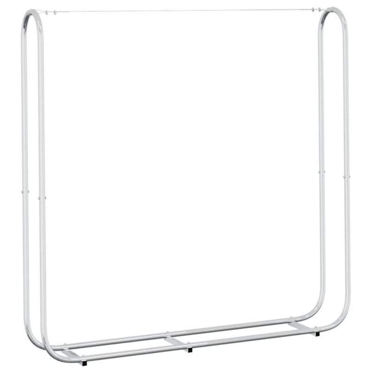 VIDAXL Portant de bois de chauffage avec fil d acier acier galvanisé