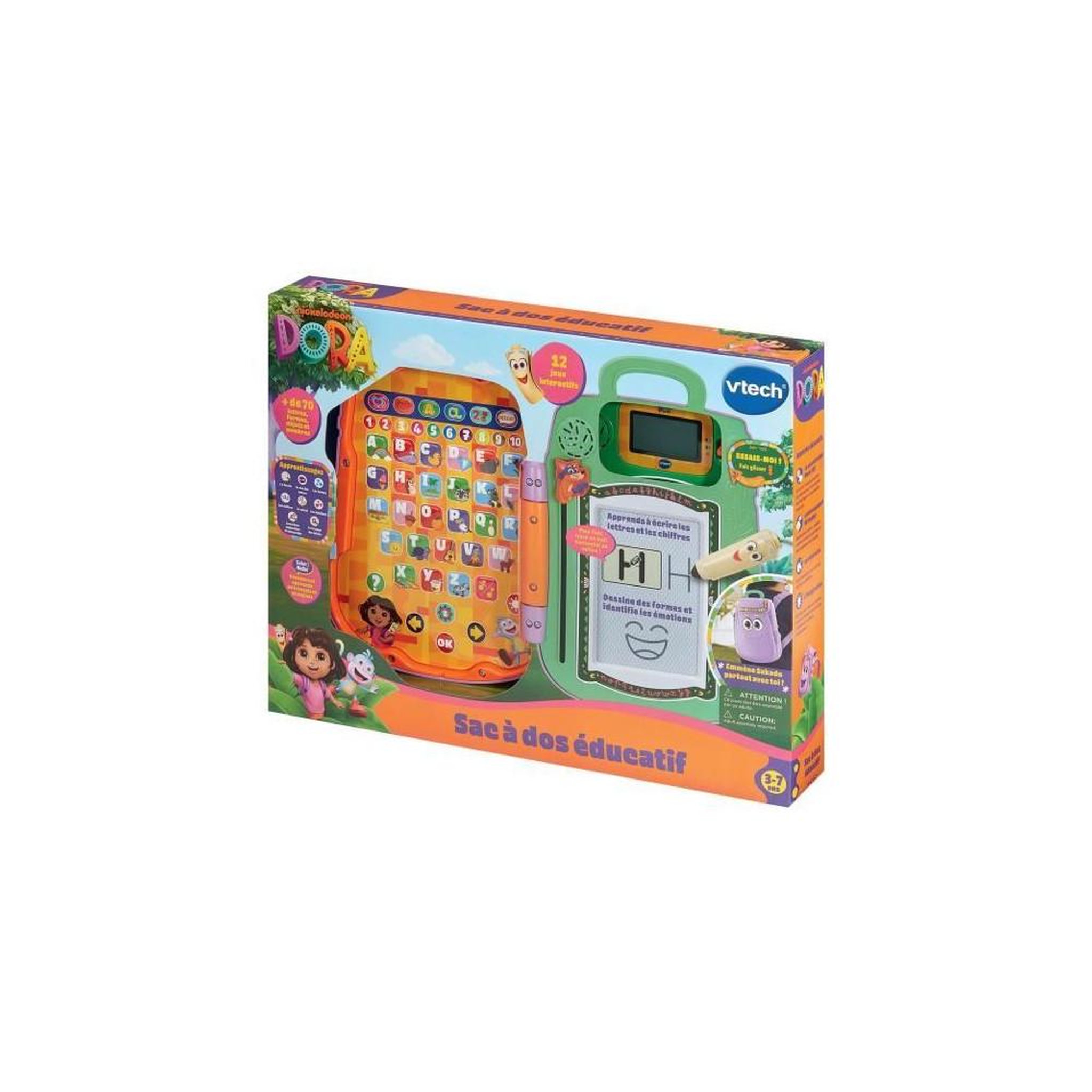 Voir la diapositive 3 : VTECH Sac à dos éducatif VTech Inspiré de Dora