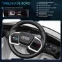 Voir la diapositive 5 : HOMCOM Voiture véhicule électrique enfant e-tron Sportback S line 12 V - V. max. 8 Km/h - effets sonores, lumineux - télécommande, port USB, MP3 - blanc