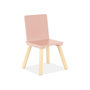 Voir la diapositive 6 : SWEEEK Table carrée enfant avec 2 chaises. pieds en pin. rose