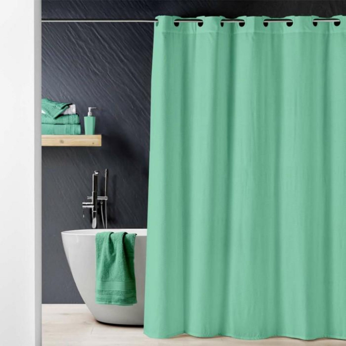 Paris Prix Rideau de Douche  Dotty  180x200cm Tilleul