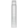 Voir la diapositive 5 : VIDAXL Paniers a gabions arques 8 pcs 200x30x140/160 cm Fer galvanise
