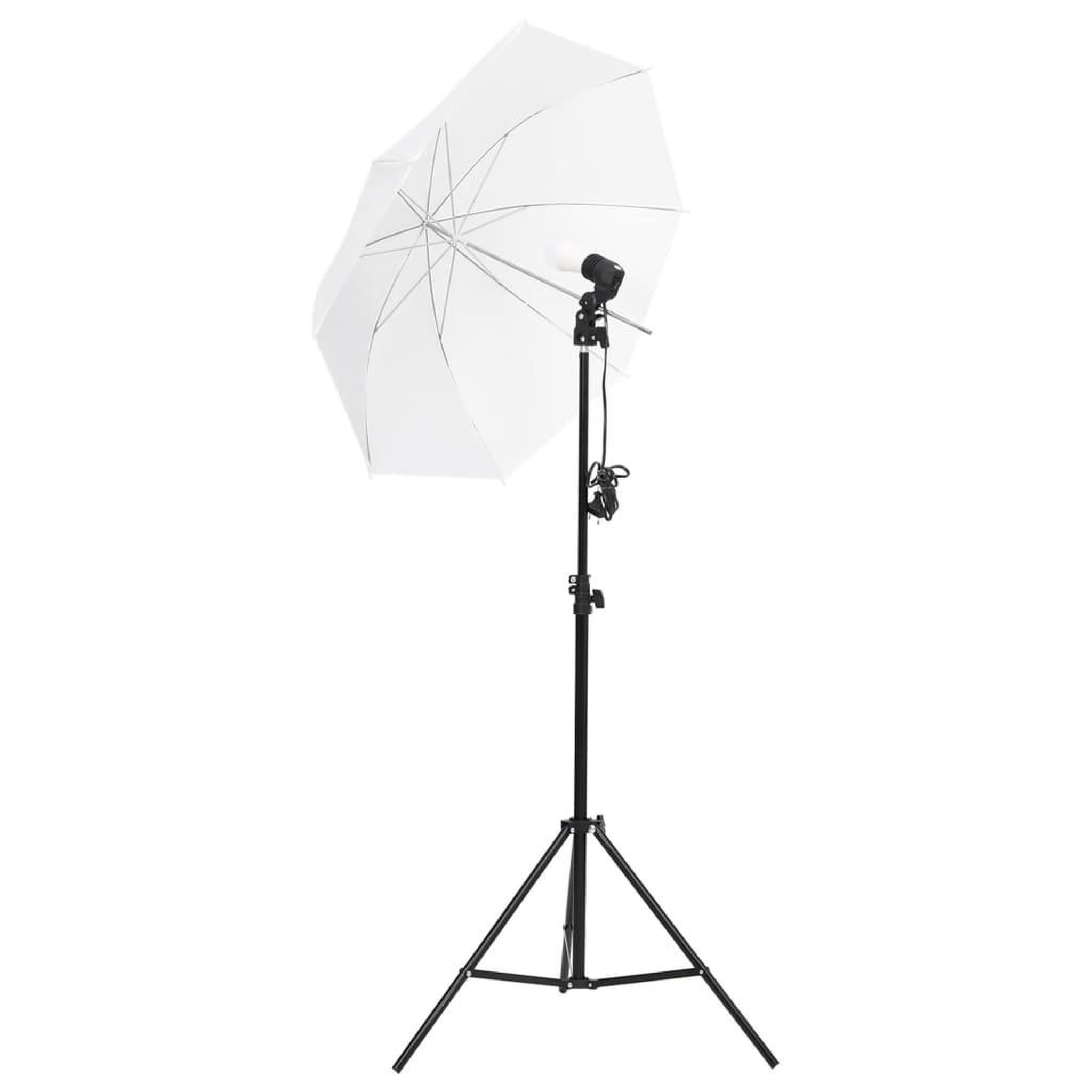 Voir la diapositive 3 : VIDAXL Kit de studio photo avec eclairage toile de fond et reflecteur