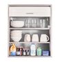 Voir la diapositive 4 : Rangement de cuisine à rideau coloris aluminium L60 cm - COOKING